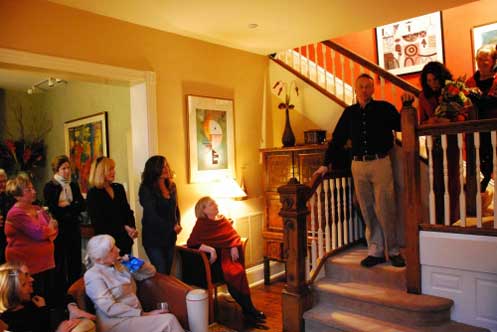 Neighbors wish a fond farewell to Andrew and Suk Yang Johnson
