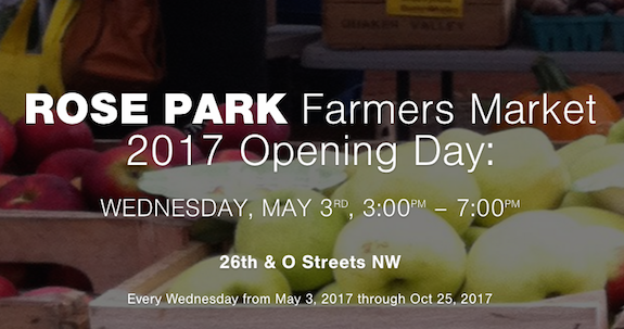 Rose Park Farmers Market Opening Day