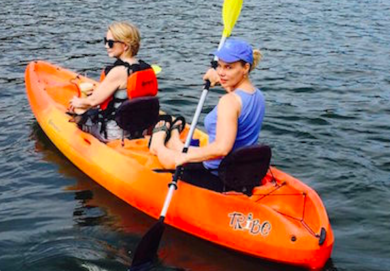 Katy Handley and Katherine Tallmadge Enjoying the Potomac River Courtesy of the Key Bridge Boathouse