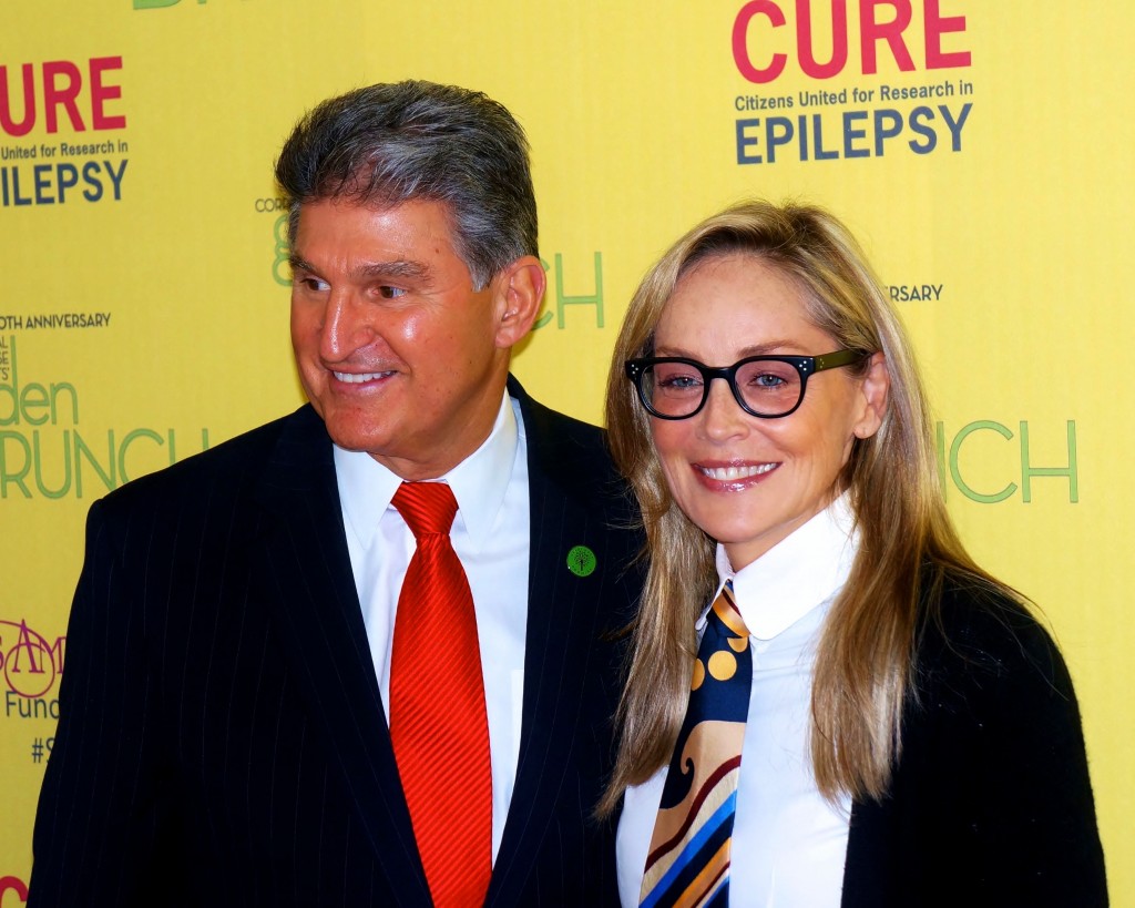 Senator Joe Manchin and Sharon Stone