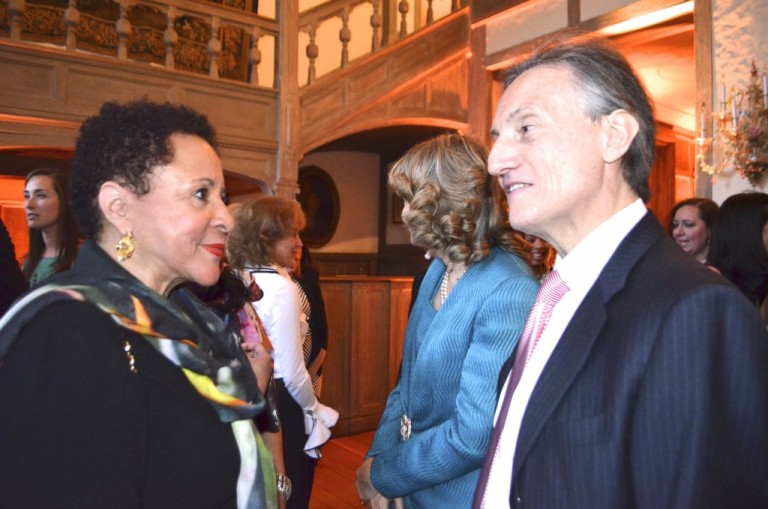 Sheila Johnson and Ambassador Bisogniero