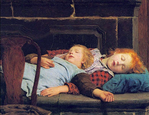 Sleeping Children by Albert Anker 1895