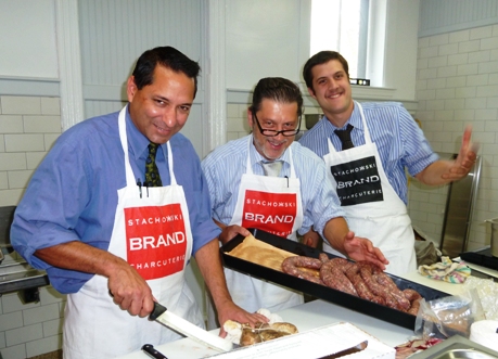 Manager Jyoti Mukherjee, head butcher, Jamie Stachowski and owner, Josef Stachowski