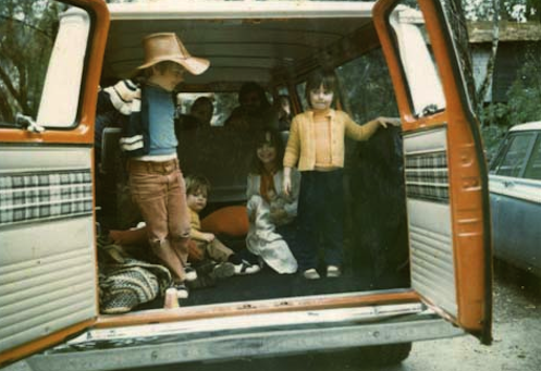 In the olden days, kids piled into the car for a trip to Grandma's