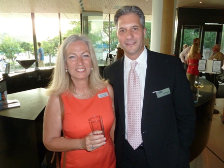House of Sweden&#039;s general manager, Cecilia Browning and GBA president Joe Giannino