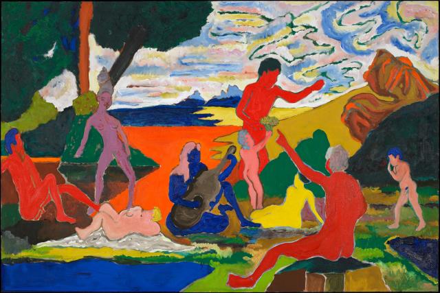 Bob Thompson Homage to Nina Simone (1965) Oil on canvas