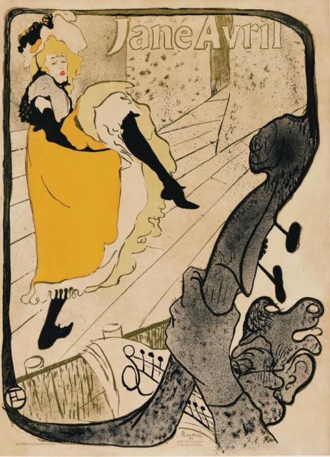 Jane Avril, 1893 Henri de Toulouse-Lautrec, Private Collection