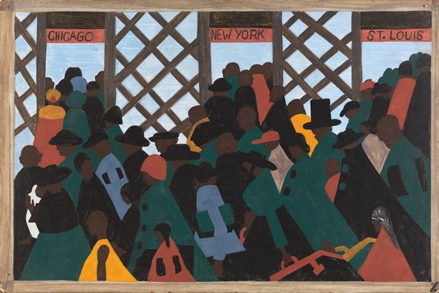Migrations series by Jacob Lawrence