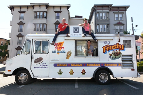 Uber Ice Cream Truck in Boston