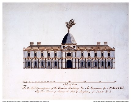 1792 plans for the U.S. Capitol