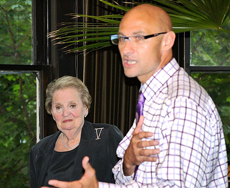 Clark Ray with Madeleine Albright, 2010