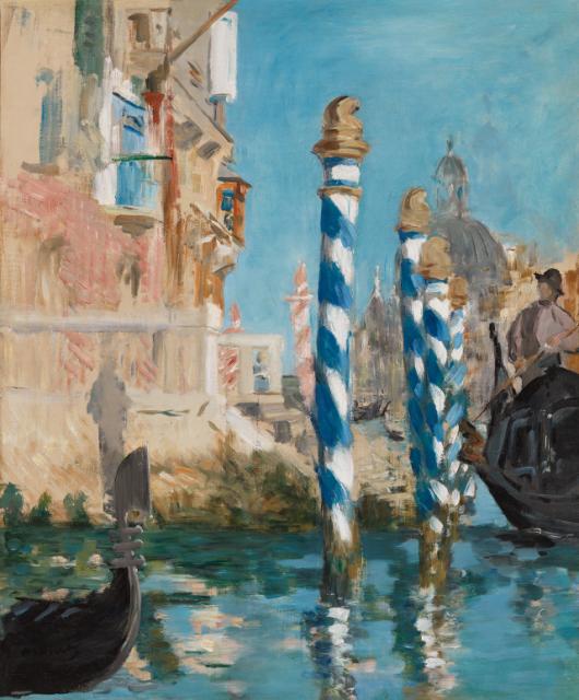 View in Venice- The Grand Canal by Edouard Manet, 1874