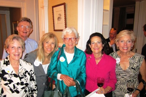 Enjoying the party:  Leslie Smith, Kevin Delany, Nancy Taylor Bubes, Ann Satterthwaite, Sharon Lockwood, Vicki Campbell.