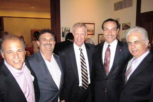 Mark Plotkin, WTOP commentator, ANC Bill Starrels, Councilmember Jack Evans, Mayor Vincent Gray, ANC Ed Solomon