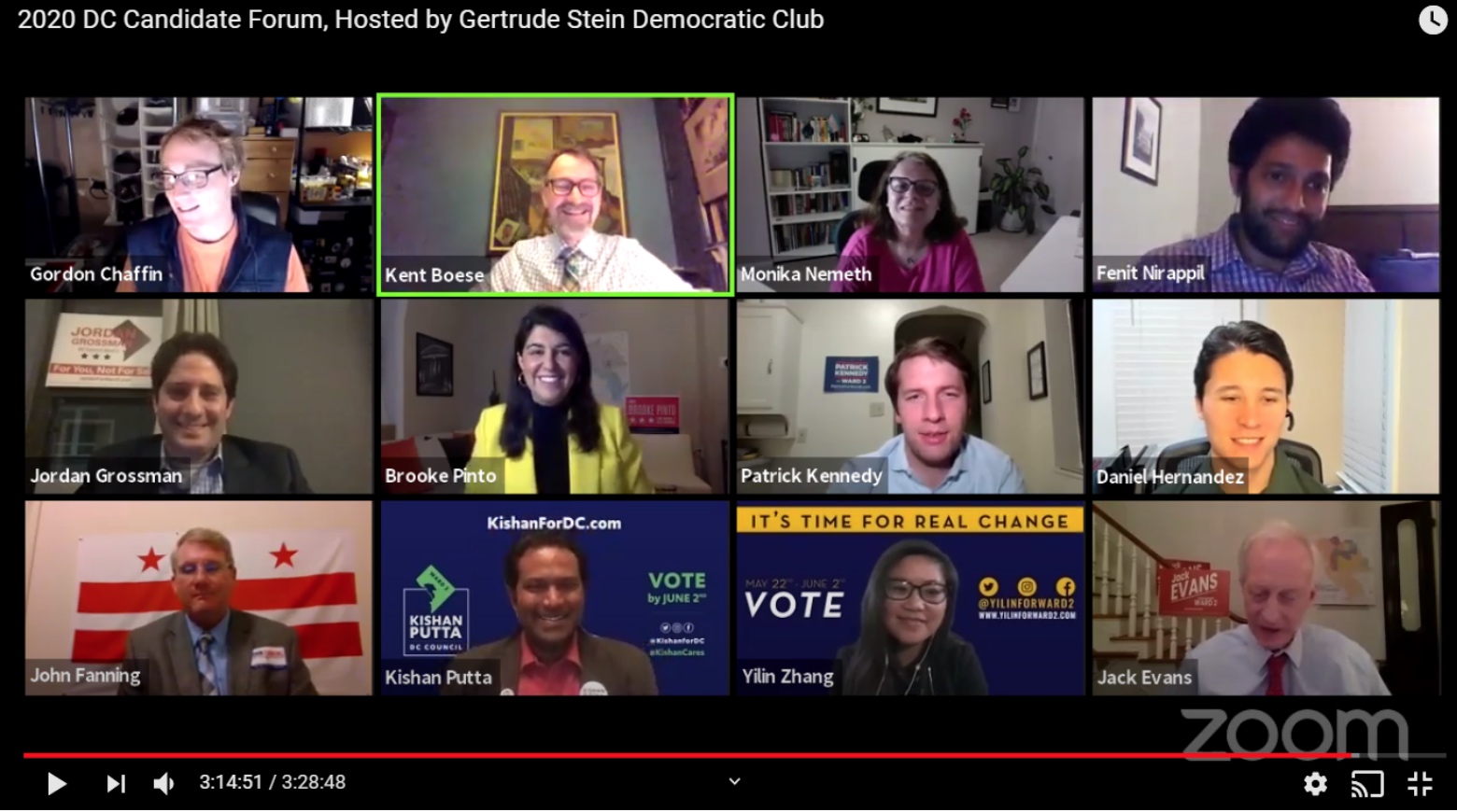 2020 Candidates Forum hosted by the Gertrude Stein Democratic Club