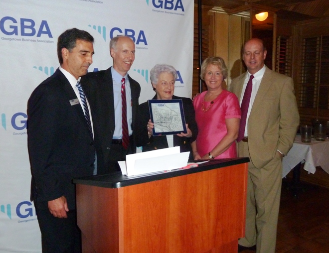GBA President Riyad Said gives Weaver Family Lifetime Achievement Award