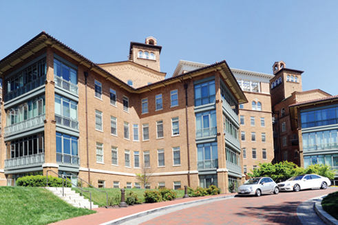 The Columbia Residences, now a focal point of the neighborhood&#039;s residential growth, was once a maternity hospital.