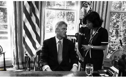 Dr. Connie Mariano, with President Clinton