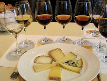 Spanish wines and cheeses