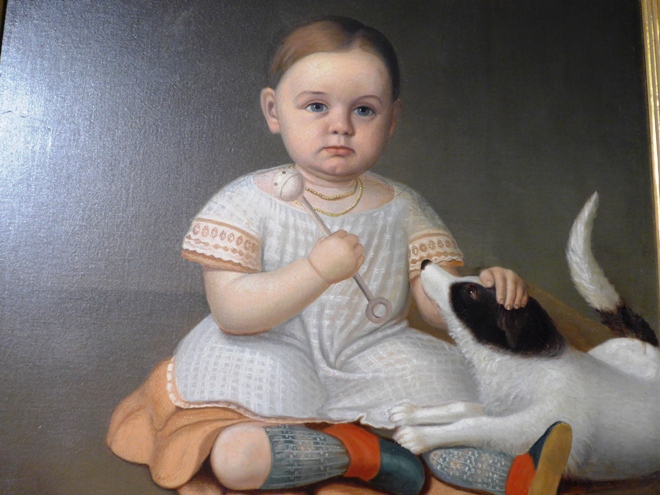 New Hampshire child&#039;s Painting by U.D Tenney (1826-1905)