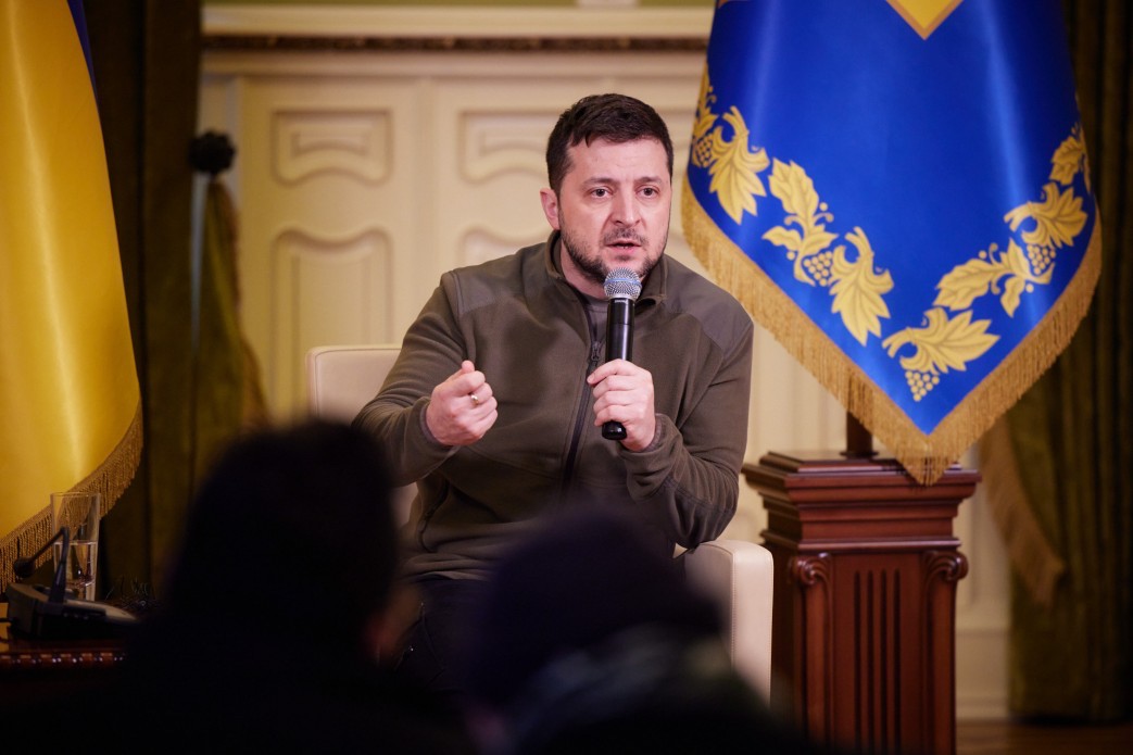 President of Ukraine Volodymyr Zelensky