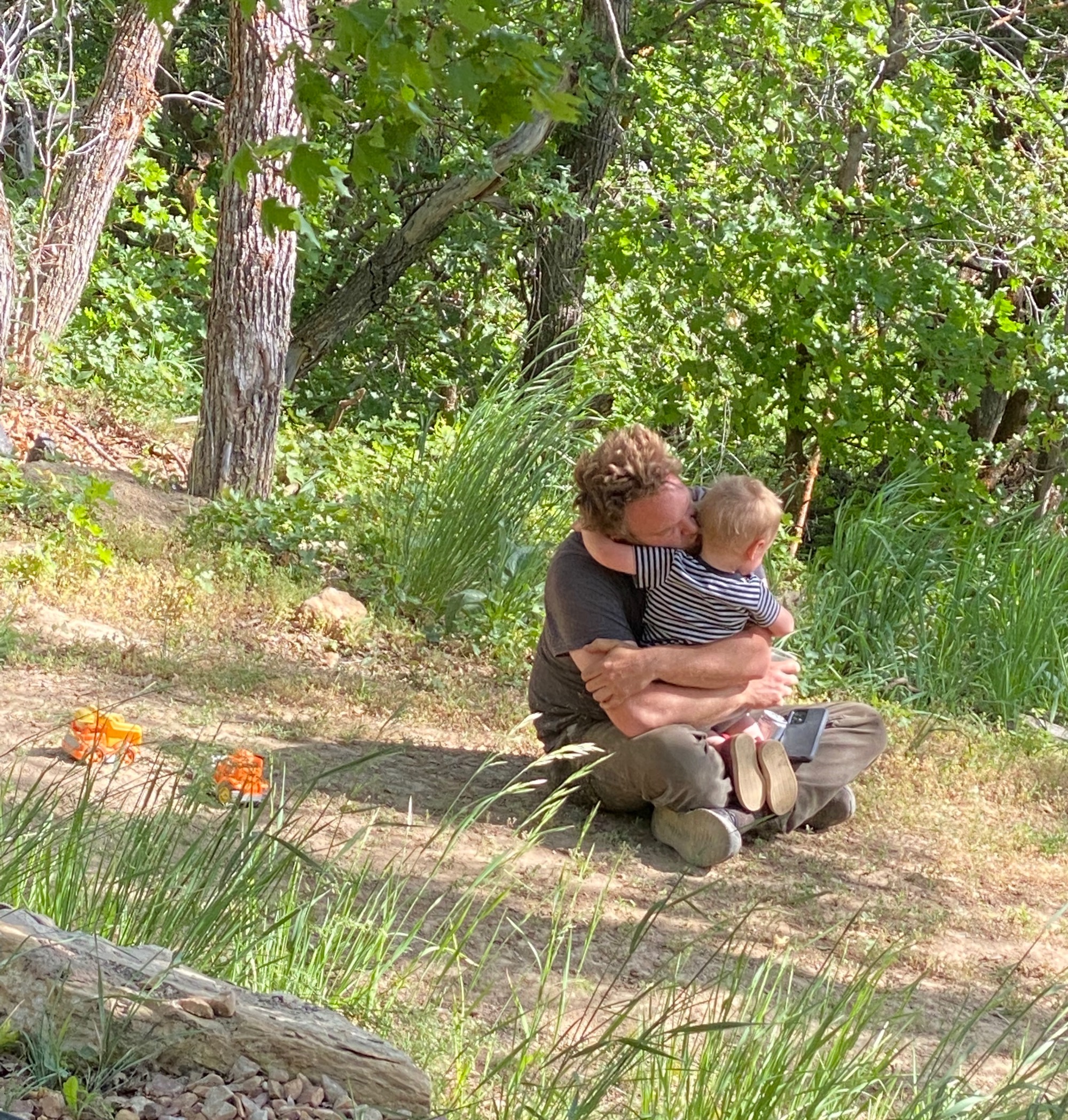 Son John and grandson Liam