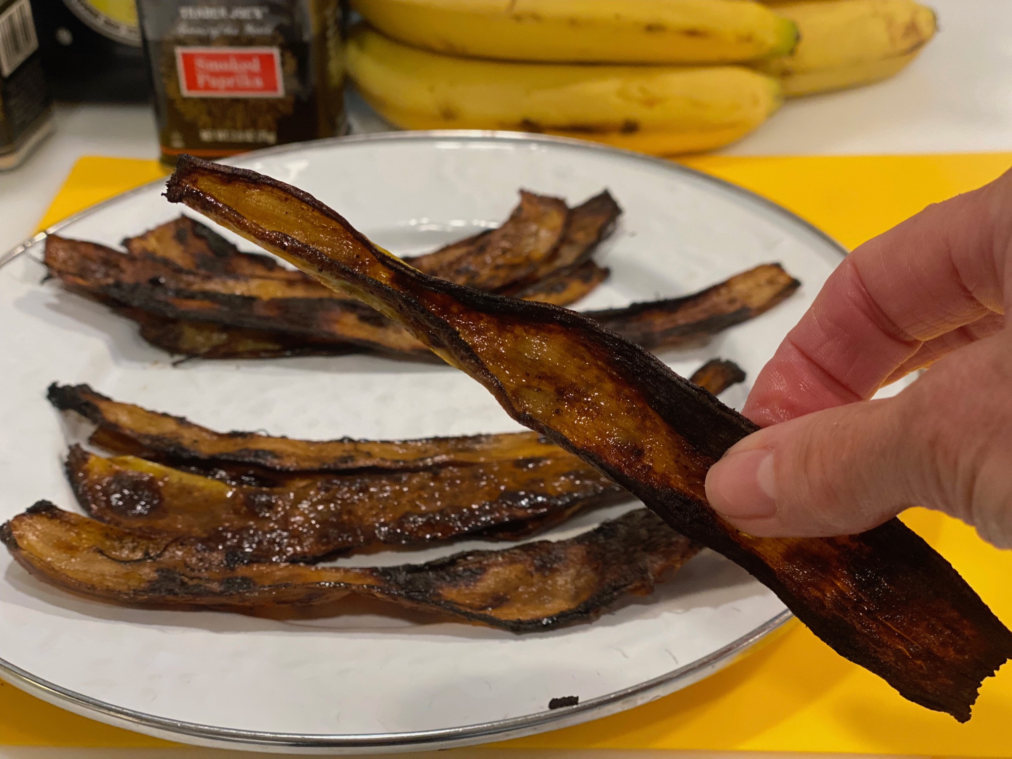 Banana peel bacon