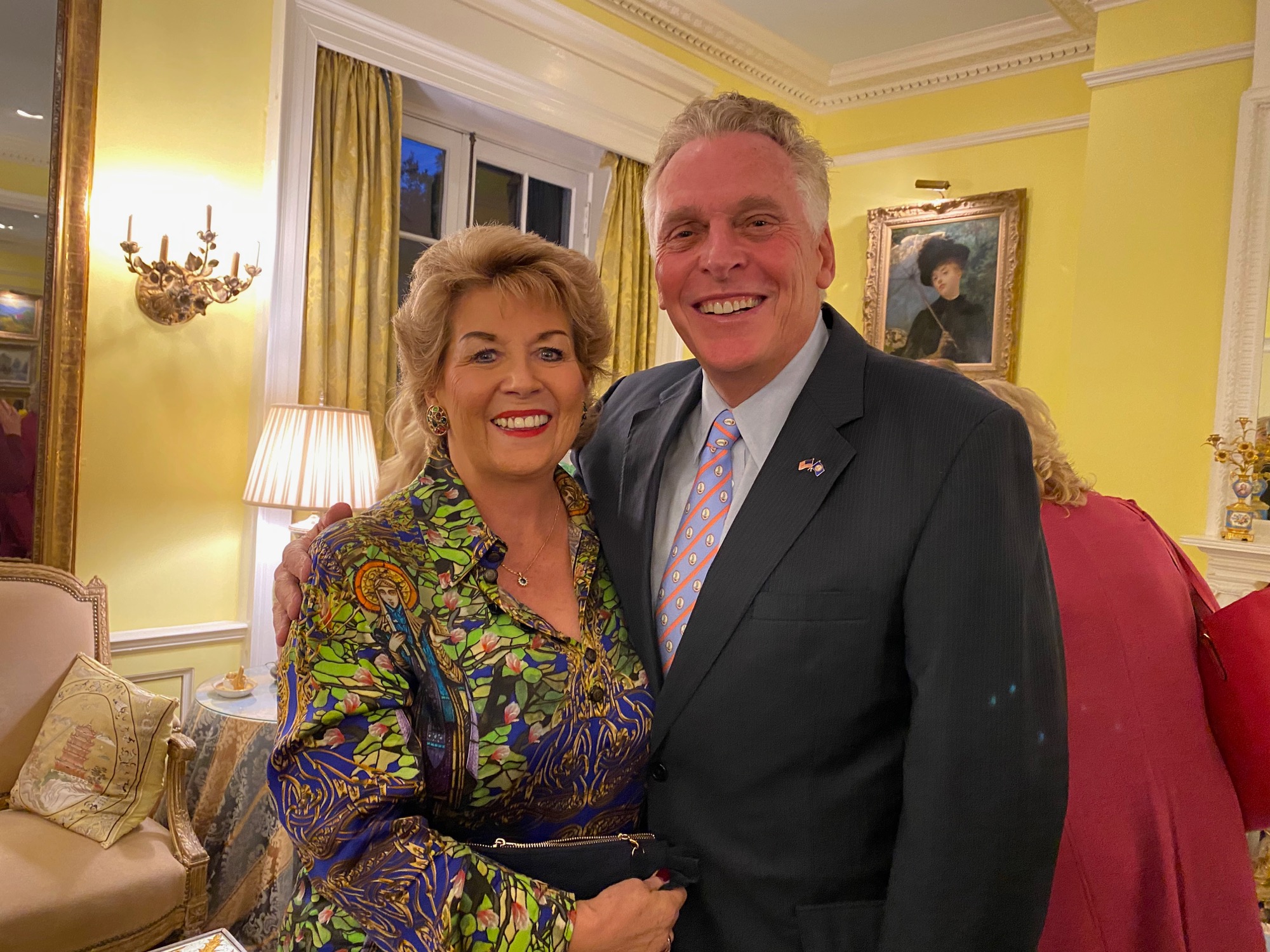   T.H. Geraldine Bryne Nason, the new Ambassador of Ireland to the US and former Gov. (VA) Terry McAuliffe