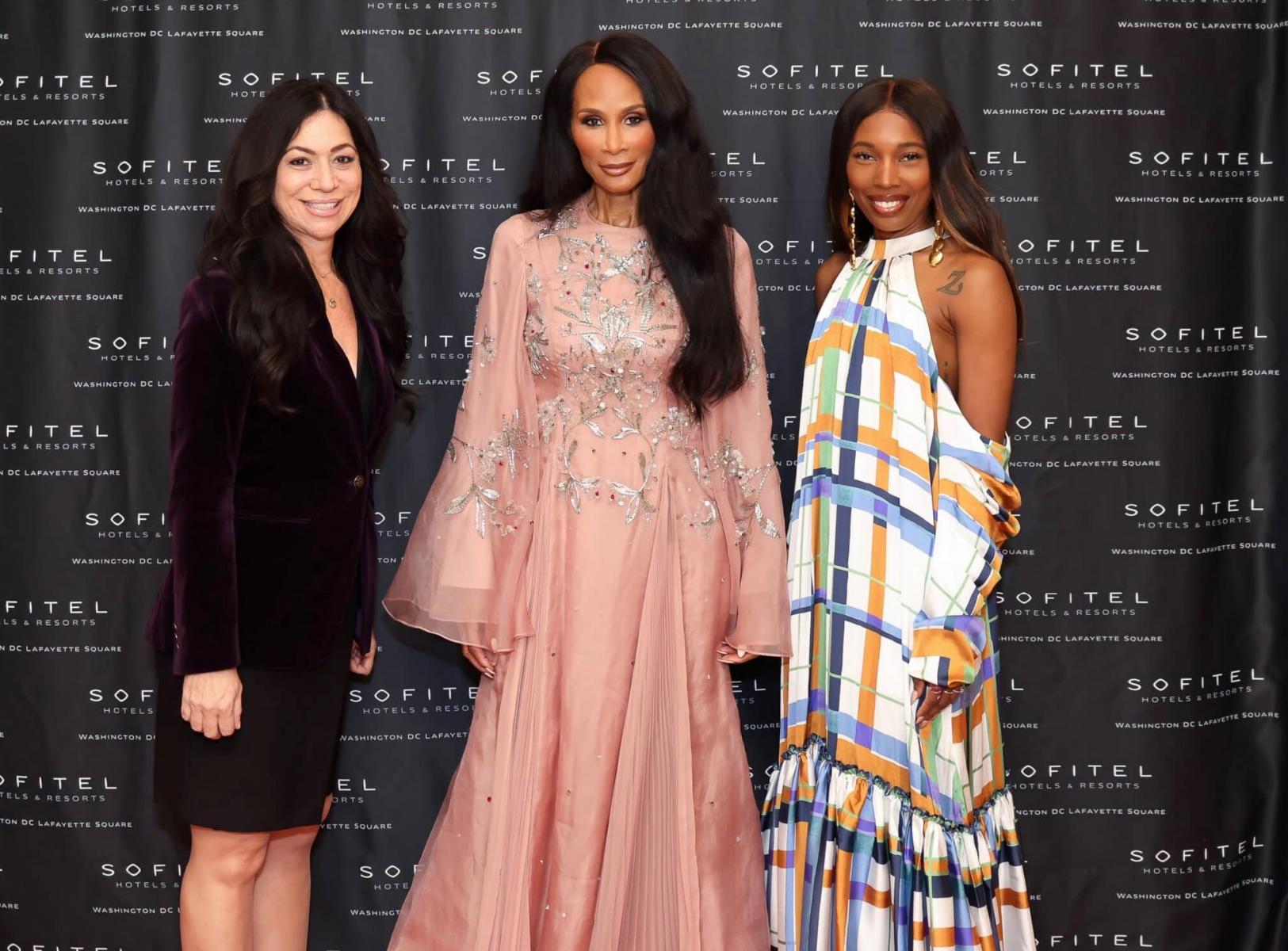 Karla Erales, Beverly Johnson and Zerina Akers at Sofitel