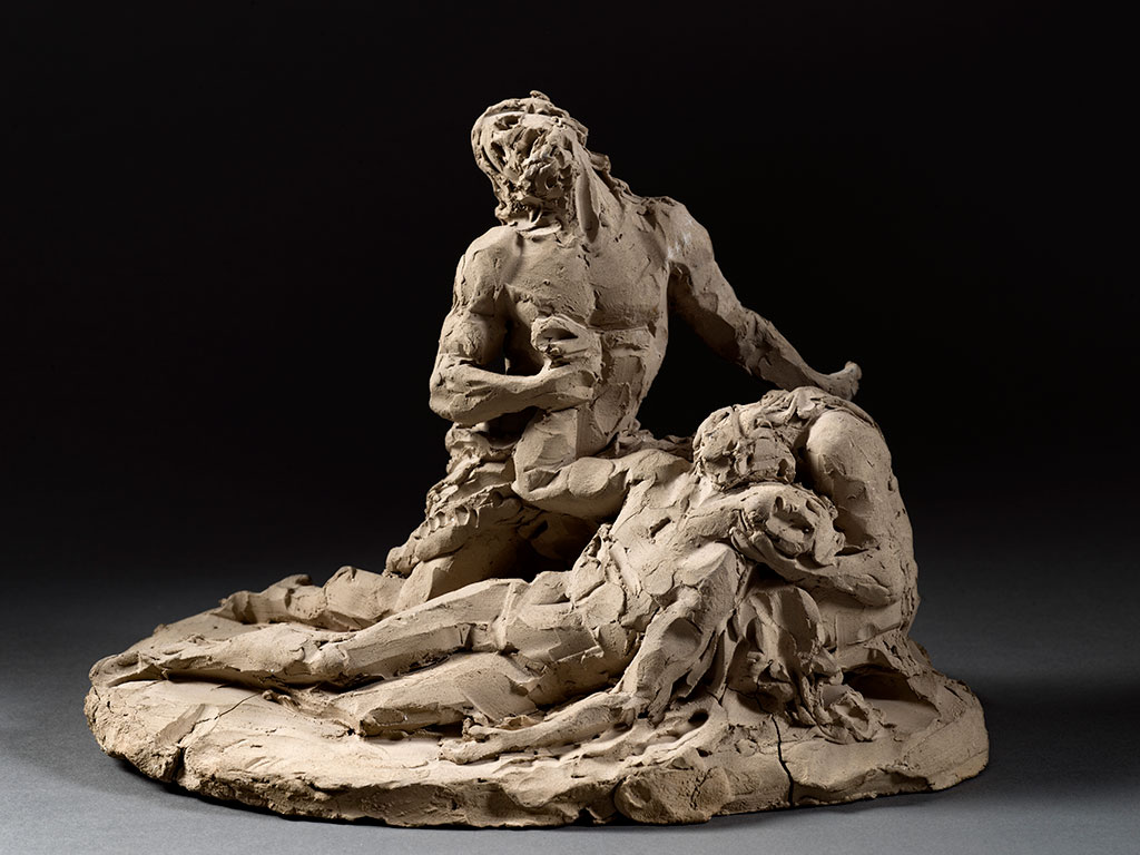 Antonio Canova, Adam and Eve Mourning the Dead Abel, c. 1818–1822, terracotta, Museo Gypsotheca Antonio Canova, Possagno, Photographed by Luigi Spina
