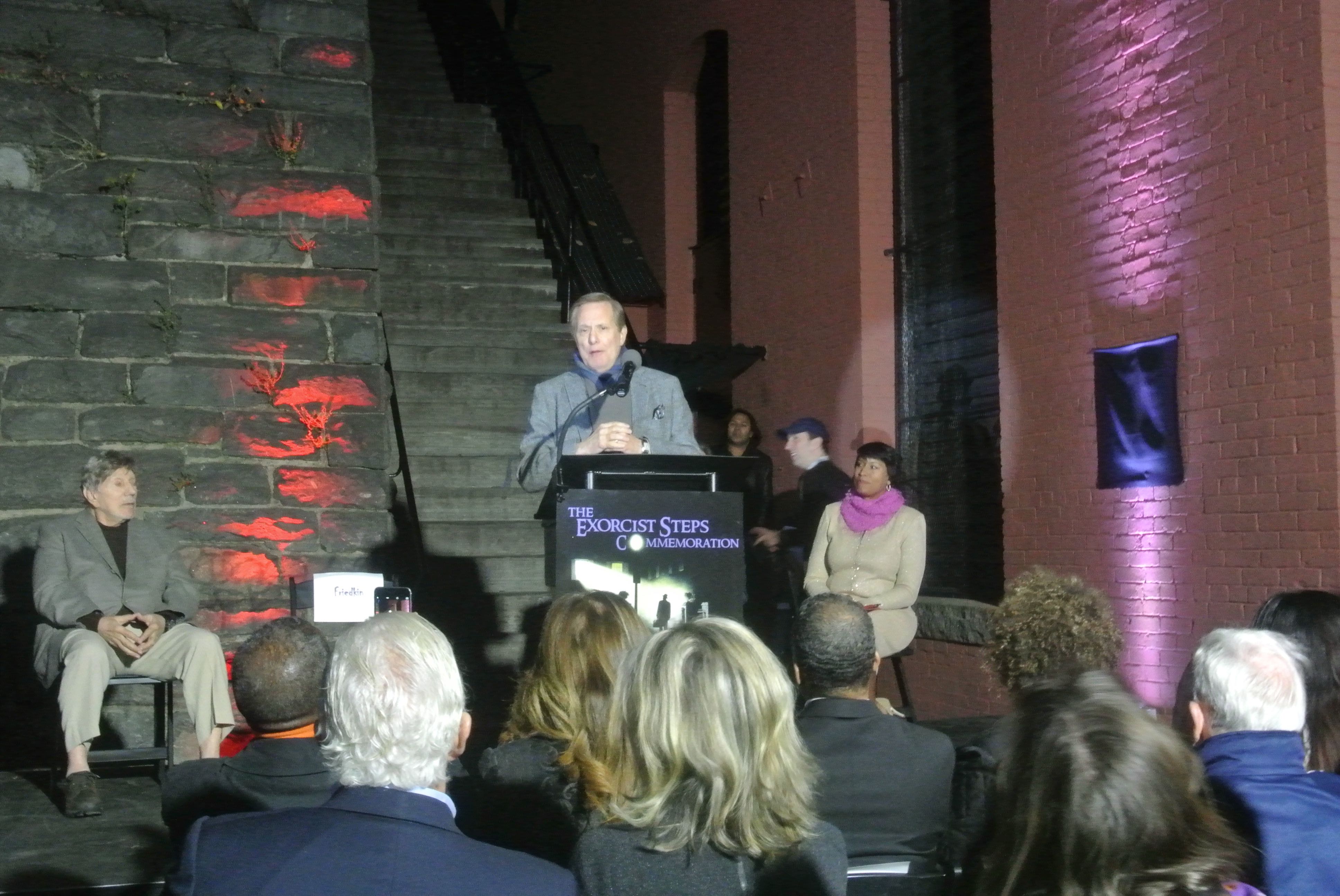 William Friedkin at the 2015 Exorcist Steps Commemoration Ceremony 