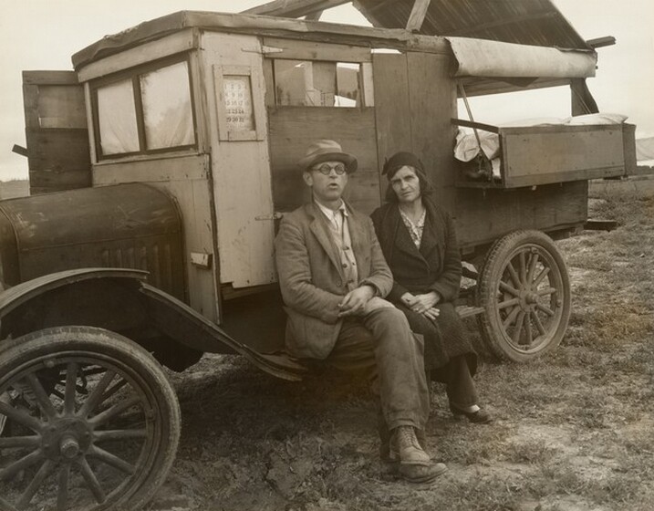 Migratory pea pickers, Nipomo, California, March 1936