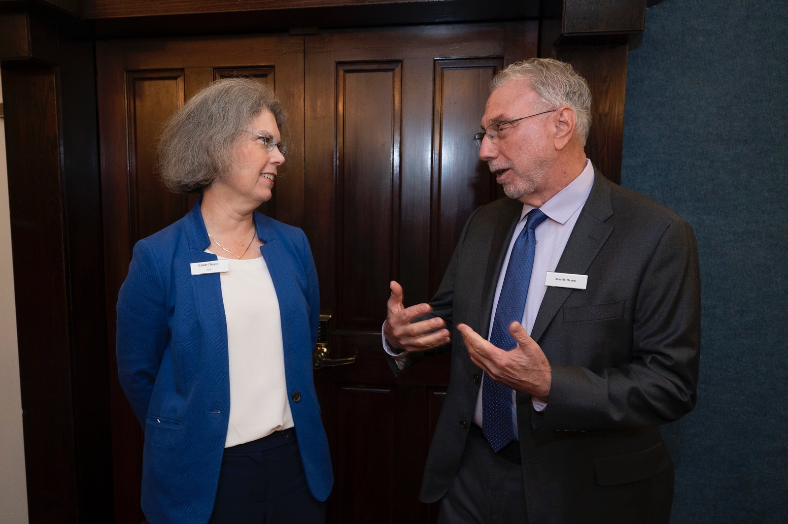 Edith Chapin and Marty Baron