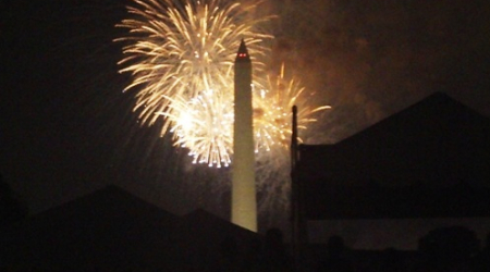 Fireworks and Washington Monument