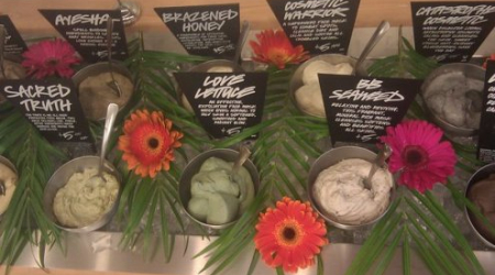 These flavored face masks will be available for the mini-facials on Saturday.