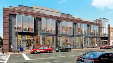 The developer is imagining rebuilt retail spaces at 3000 M St. NW along with a restored hotel.