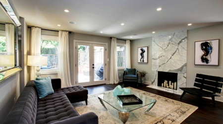 Living room at 3053 Q Street NW