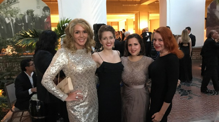 Tania Taylor, Kathleen Galvan (host committee), Natalie Latta, Monica Jaenicke