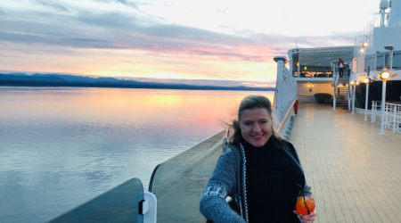 Anna Gawel on an Alaska cruise in June. Whenever I see a good deal, I kind of snap it up.