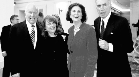 Ambassador Lloyd Hand, Ann Hand, Lynda Bird Johnson Robb, Governor Chuck Robb