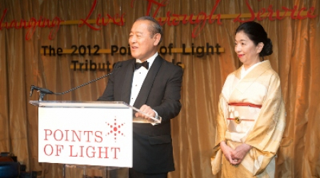 Ambassador Fujisaki and his wife Yoriko