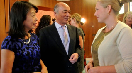 Amb. and Mrs. Sasae with Senator Kirstin Gillibrand