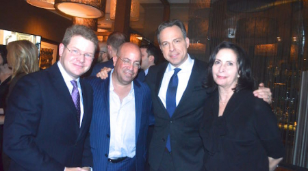 Sam Feist, Jeff Zucker, Jake Tapper and Amy Entelis