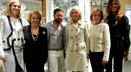 Ashley Taylor, Ann Hand, Alvin Valley, Dr. Jill Biden, Valerie Biden Owens and model Kelly Bensimon