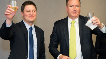 Beasley partners Trent Heminger (left) &amp; Jim Bell