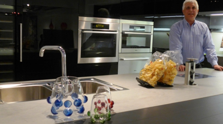 Ezio Mattiace in ArcLinea kitchen at Arte Modus LLC