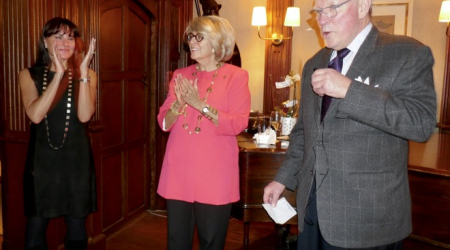 Jennifer Altemus Romm, Betsy Cooley and Bob vom Eigen, CAG President