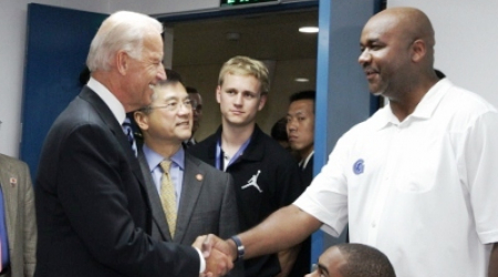 Vice President Biden &amp; Hoyas Head Coach John Thompson