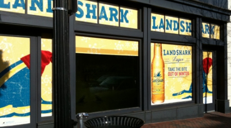 Multi-media advertisement on M St. --Georgetwon Dish