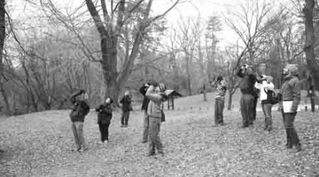 The volunteer bird-watchers took to Battery Kemble Park on Dec. 20 to track the local avian population.